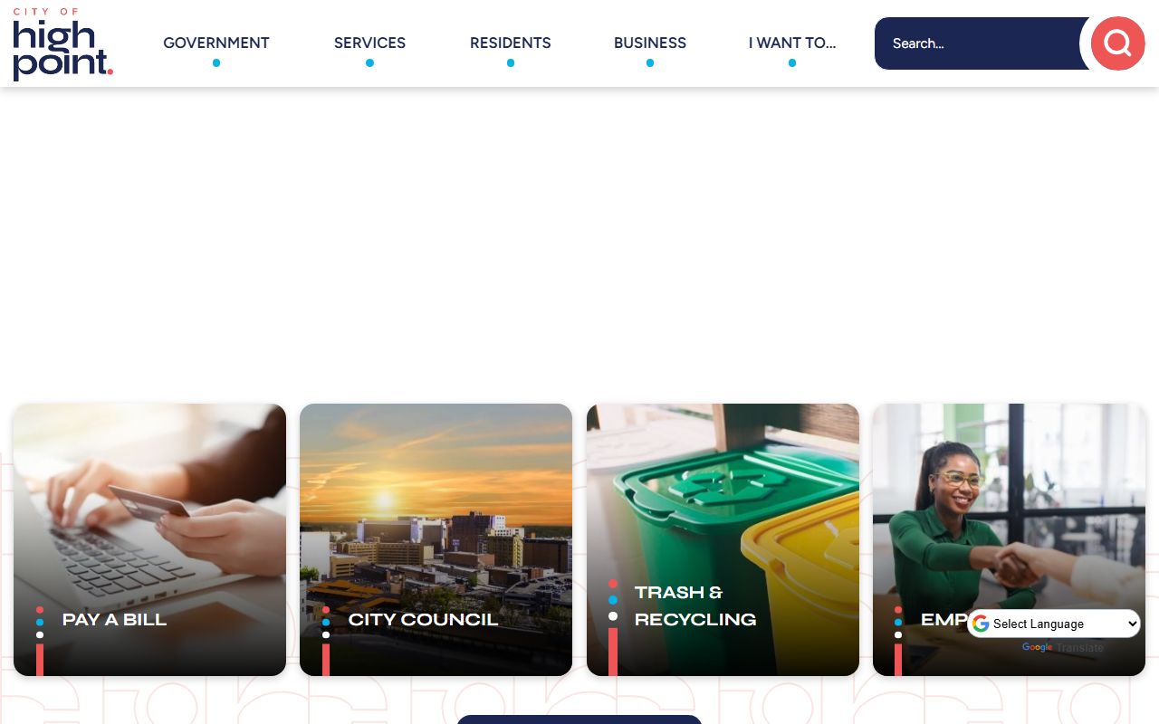 High Point city area supporting genealogy research in Guilford County