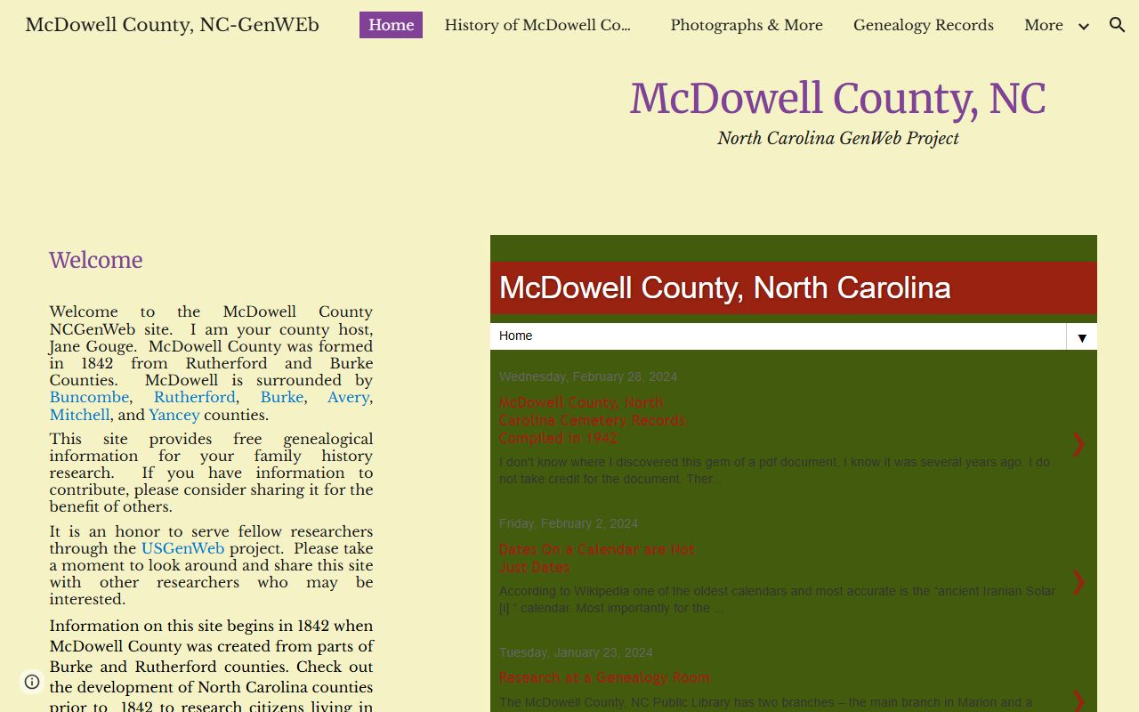 McDowell County Register of Deeds and genealogy records at the courthouse in Marion North Carolina
