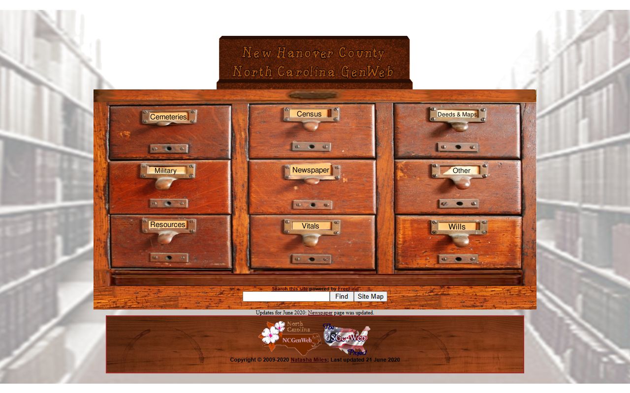 New Hanover County Register of Deeds genealogy records office in Wilmington North Carolina