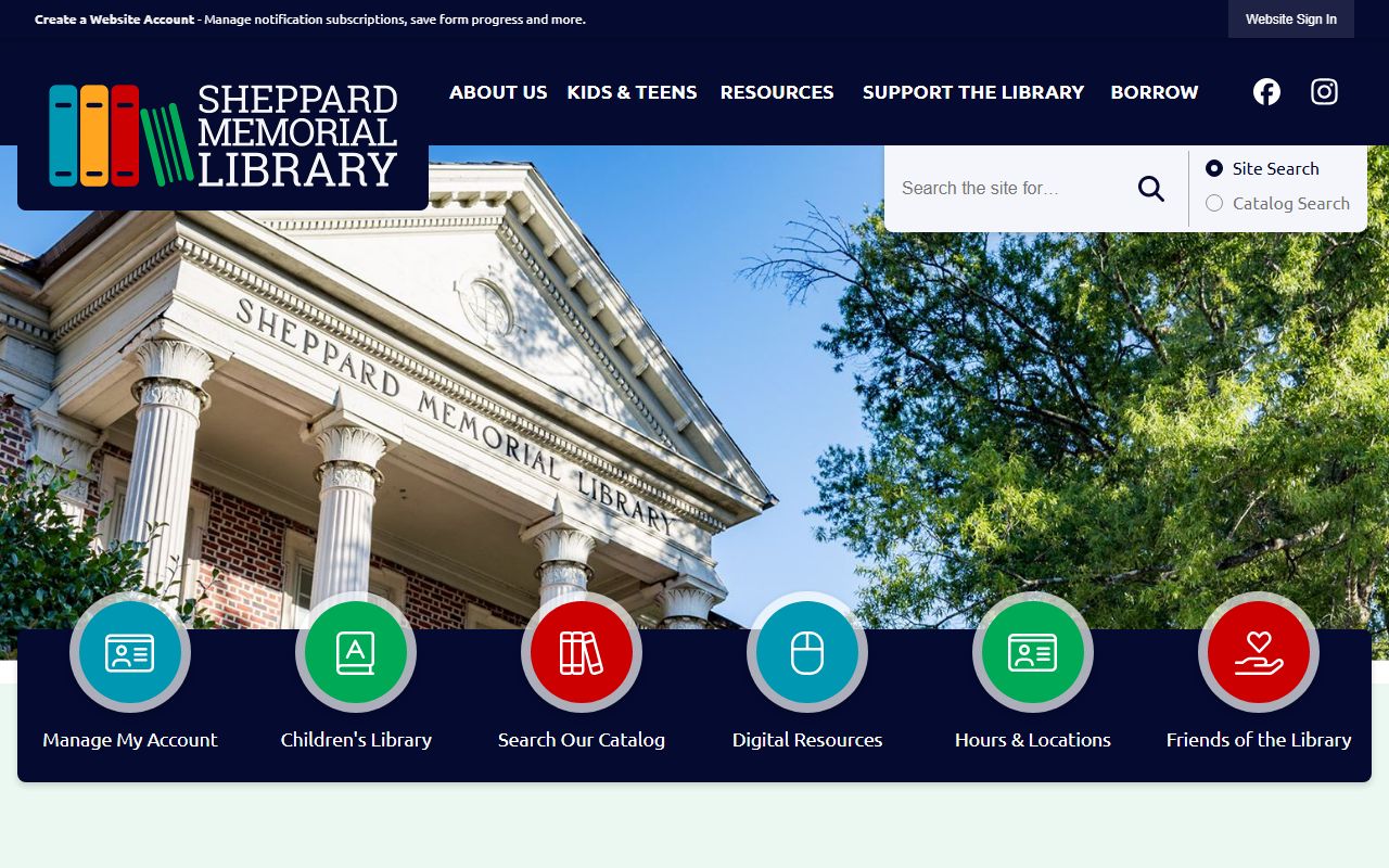 Sheppard Memorial Library Local History and Genealogy Room in Greenville
