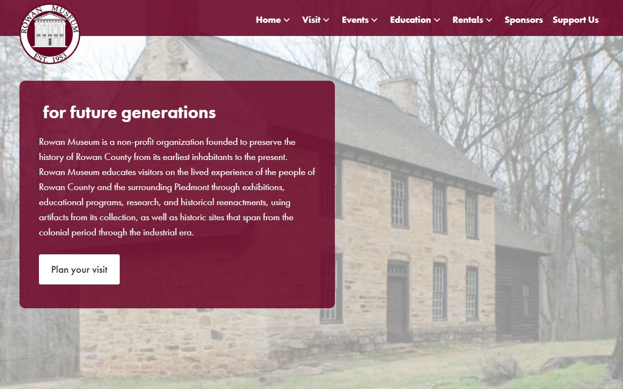 Rowan County Register of Deeds and Rowan Museum genealogy records in Salisbury North Carolina