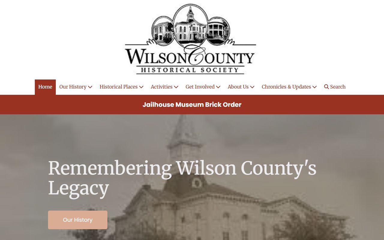 Wilson County Historical Association resources for genealogy research